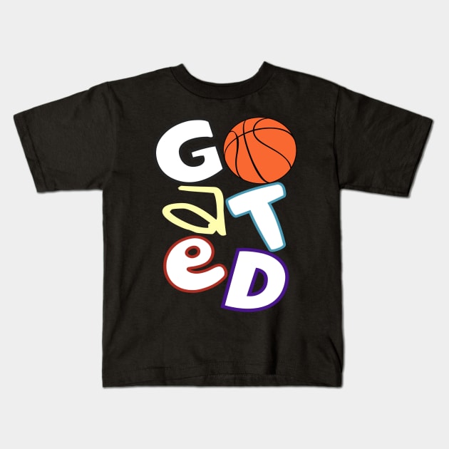 GOATED Basketball Puzzle (Raptors Mix) Kids T-Shirt by WavyDopeness